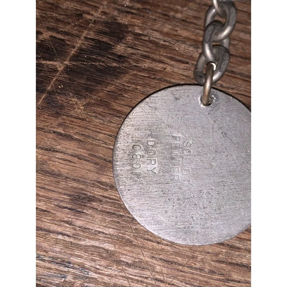 Vintage Keychain - The Great Seal of the State of Florida - Pewter